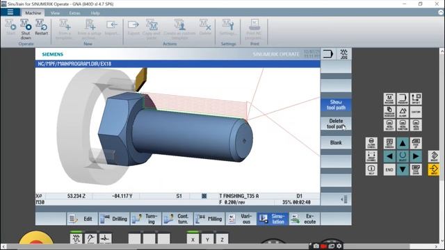 Siemens-SINUMERIK-Sinutrain-Undercut - Cycle 940 - Programming of Thread undercuts-Freely definable