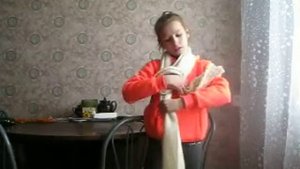 фокус с шарфом