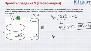 Объемы тел вращения ФИПИ ЕГЭ