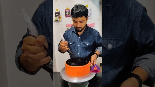 Chocolate Cake /Red Whipping Cream/ Chocolate Drip #shorts смотреть онлайн