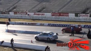 EVO vs Impreza RS Drag racing Englishtown Racewaypark