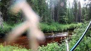 За хариусом по новой речушке.