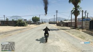 GTA5 самолет и горящий двигатель