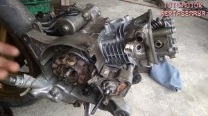 CARA PASANG GIGI POMPA OLI DAN POMPA RADIATOR HONDA VARIO 110 KARBU