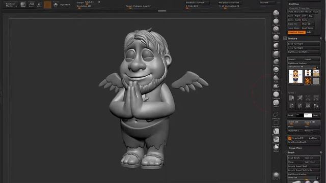 Работа с референсными изображениями в Zbrush.