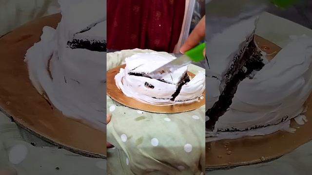 মোল্ড ছাড়া heart shape chocolate cake design❤#chocolatecake #anniversary #newdesign смотреть онлайн