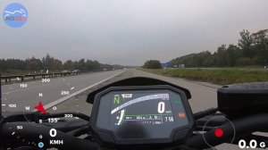 Kawasaki Z900 (2021) - ACCELERATION - GPS measured