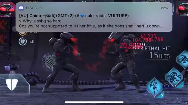 Black Manta vs BM in solo raids Heroic 1 -Injustice 2 Mobile. смотреть онлайн