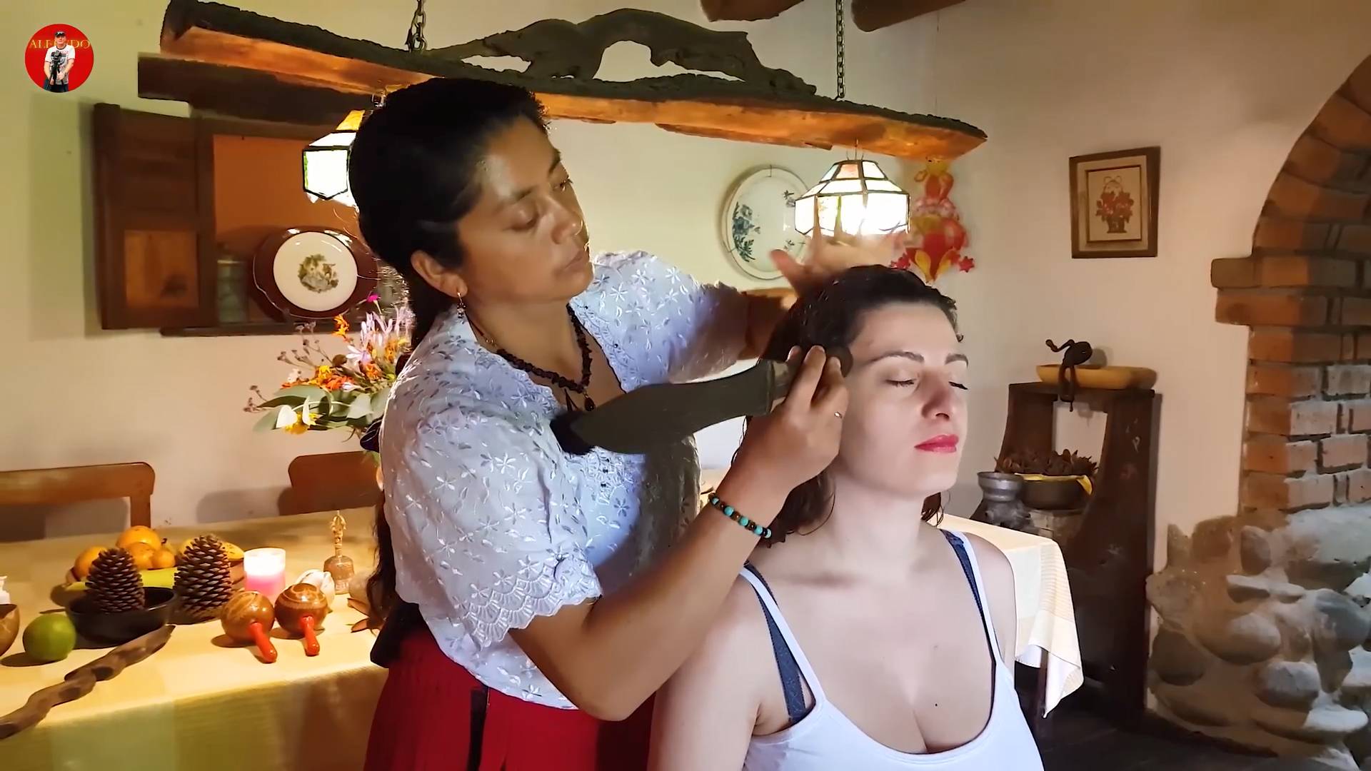 Расслабляющий Массаж ASMR с Элементами Спиритической Чистки
