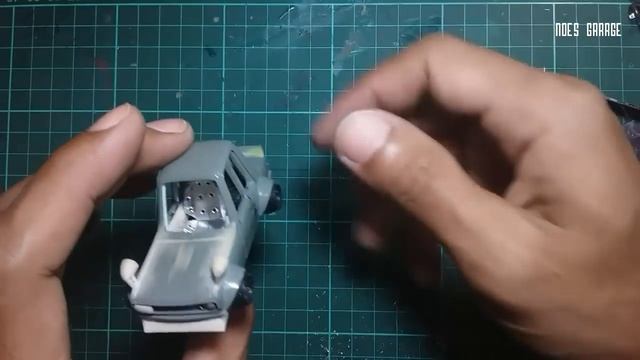 Datsun 510 bluebird hot wheels tooned - interior  PART 2 make the seat section