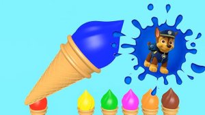 Мороженое и Щенячий патруль Учим цвета Learn colors with ice cream