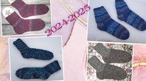 Носочный вязовлог 🧦всё для родных ❤️ Привет из 2024 года