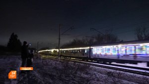Встретили поезд Деда Мороза