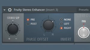 Fruity Stereo Enhancer как моно эффект для создания тембров