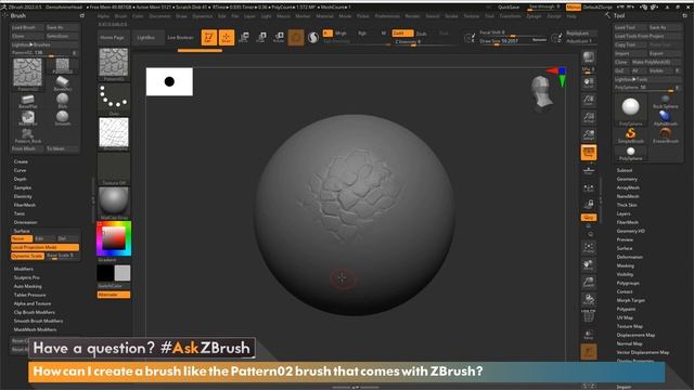 #AskZBrush - How Do I Create My Own Pattern Brush in ZBrush