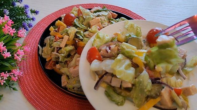 ТОП 3 ВКУСНЫХ САЛАТОВ!Из свежих овощей. Очень вкусно😋