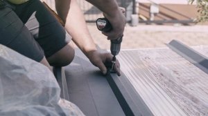 Укладка кровли гаража