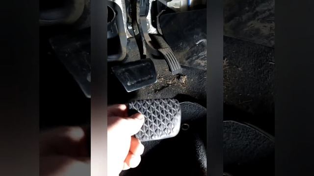 Mazda 3 Sport--brake pedal cover came off.