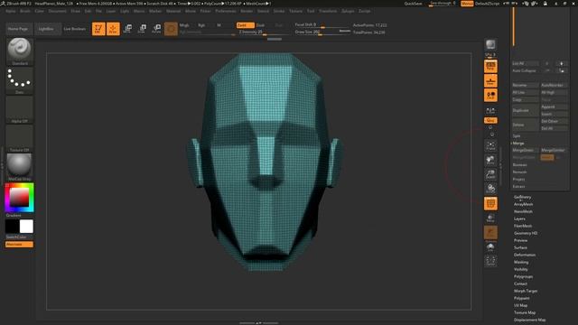 Merging two objects without Dynamesh in ZBrush