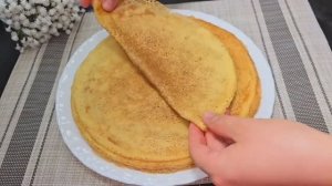 Блины _ШЕСТЬСОТ_ Я 1,5 ГОДА искала этот рецепт! Теперь готовлю только к БОЛЬШИМ ПРАЗДНИКАМ!ГЕНИАЛЬНО