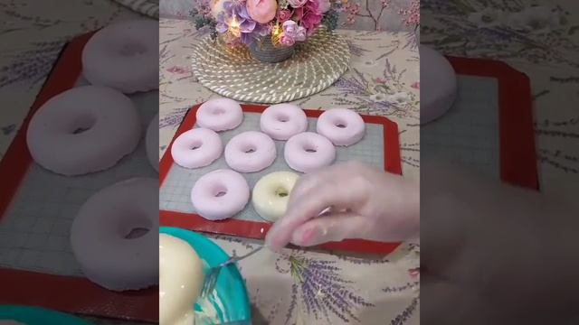 Пончики Зефир в шоколаде с малиной на агаре рецепт  #Shorts