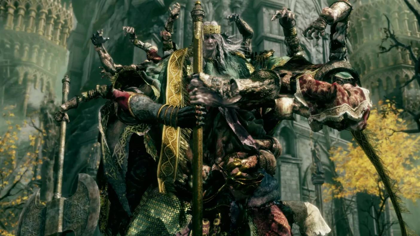 17. прохождение Elden ring, босс - Годрик Сторукий