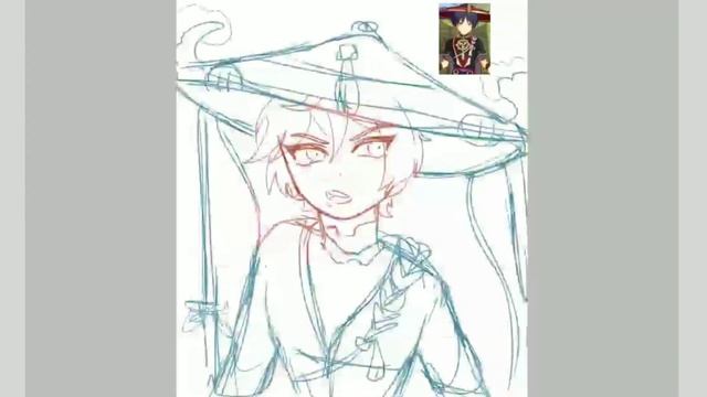 Scaramouche -SpeedPaint Genshin Impact ♡ смотреть онлайн