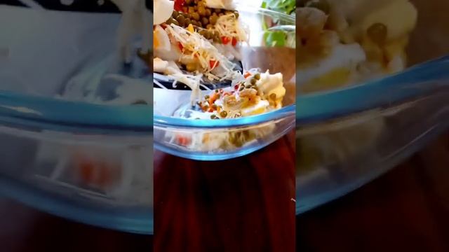 Салат с морковью и горошком @рецепты Натали готовим вместе