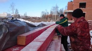 Второй день на кровле . Что такое мурлат (мауэрлат) ?  Делаем кровлю у кирпичного коттеджа.Часть 2.