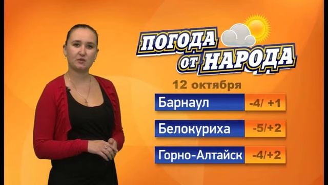 "Погода от народа" на 12 октября с Юлией Антоновой смотреть онлайн