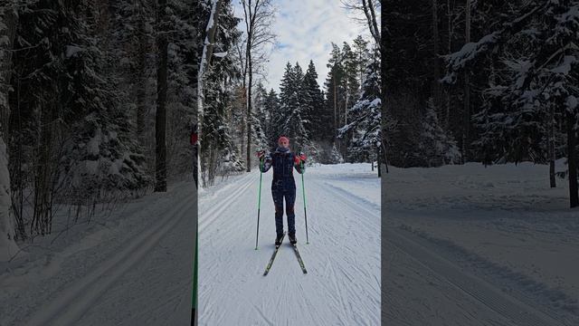 экономить силы нужно правильно. #коньковыйход #лыжи #лыжник смотреть онлайн