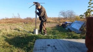 Складной каркас зимней палатки с печкой.