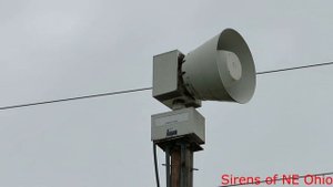 Aurora, OH - Federal Signal 2001-DC Siren Test - Short Alert - 9/2/20