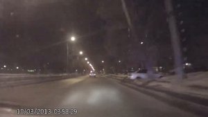 Погоня за ваз 2109 пьяный!! чуть не врезался в конце! Строго не судите было скользко)
