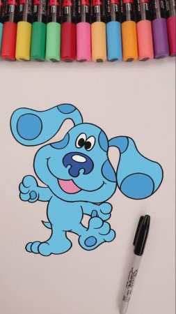 Как нарисовать Blue's Clues characters - Подсказки Бульки