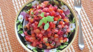 Винегрет с маслинами