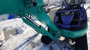 Обзор миниэкскаватора Komatsu PC20MR-1 с захватом