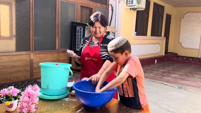 Все семьи готовили туркменские билиши.
