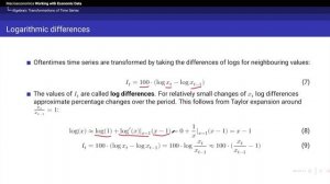 Tutorial: Working with Macroeconomic Data