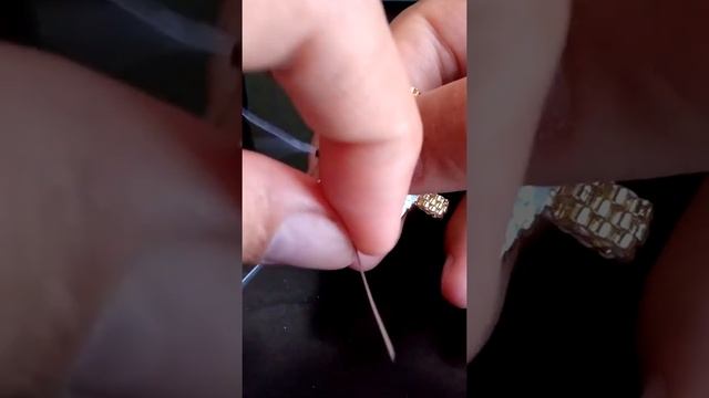 Brazalete corazón peyote delica miyuki parte 2