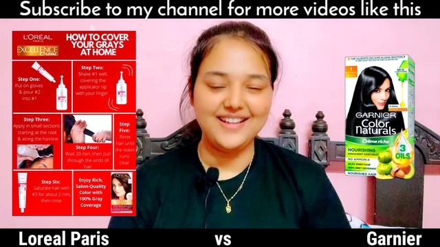 Loreal paris vs Garnier hair color | loreal paris hair color review| Garnier black hair color revie смотреть онлайн