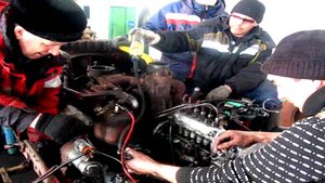 ТНВД ЯМЗ-236 вместо НД22.6   трактора Т-150. Часть 3. Установка тнвд на двигатель СМД.