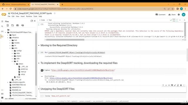 4.3. Implementing YOLOv8 with Multi-Object Tracker DeepSORT Algorithm  Google Colab