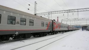 Электровоз ЭП1М-697 с поездом №140 Новосибирск — Адлер