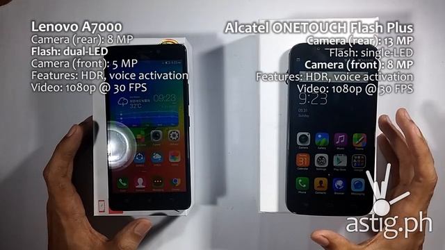 Alcatel ONETOUCH Flash Plus vs Lenovo A7000 смотреть онлайн