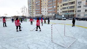 На Калинина появилась хоккейная коробка