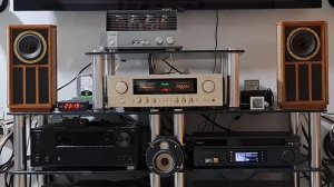HiFi System. Tannoy Prestige Autograph Mini speakers. Pray It Never Happens by Maeve O'Boyle