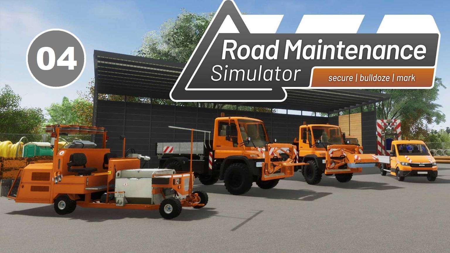 Road Maintenance Simulator 2 - 04 - Лето. Обязательные задания. Дорожная разметка и ямочный ремонт.