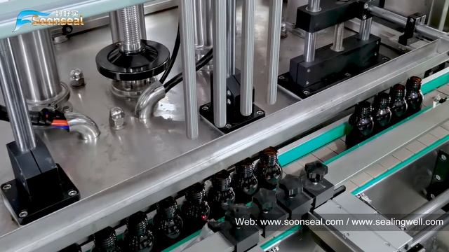 Bottle Packaging Line-Automatic 4 Heads Piston Paste Filling Machine | Soonseal Packaging Machine
