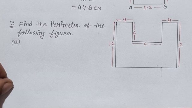 Class 7,Ch.-16,(Perimeter and Area),EXE.- 16(A)Part- I,New Enjoying Mathematics
